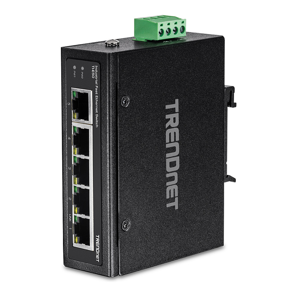 TRENDnet TI-E50 5-portni industrijski Fast Ethernet DIN-Rail Switch-0