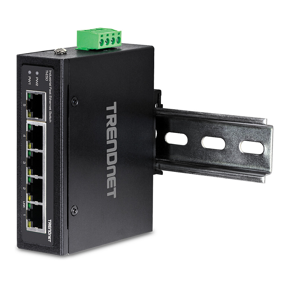 TRENDnet TI-E50 5-portni industrijski Fast Ethernet DIN-Rail Switch-4