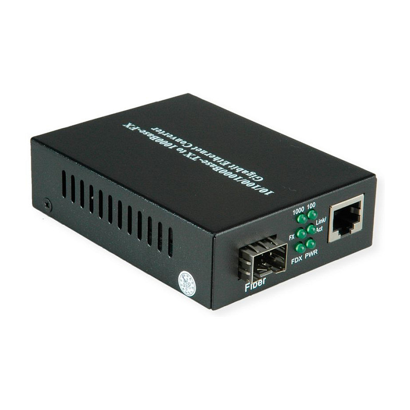 Media konverter VALUE Gigabit Ethernet (RJ-45 na SFP), 21.99.1290-3