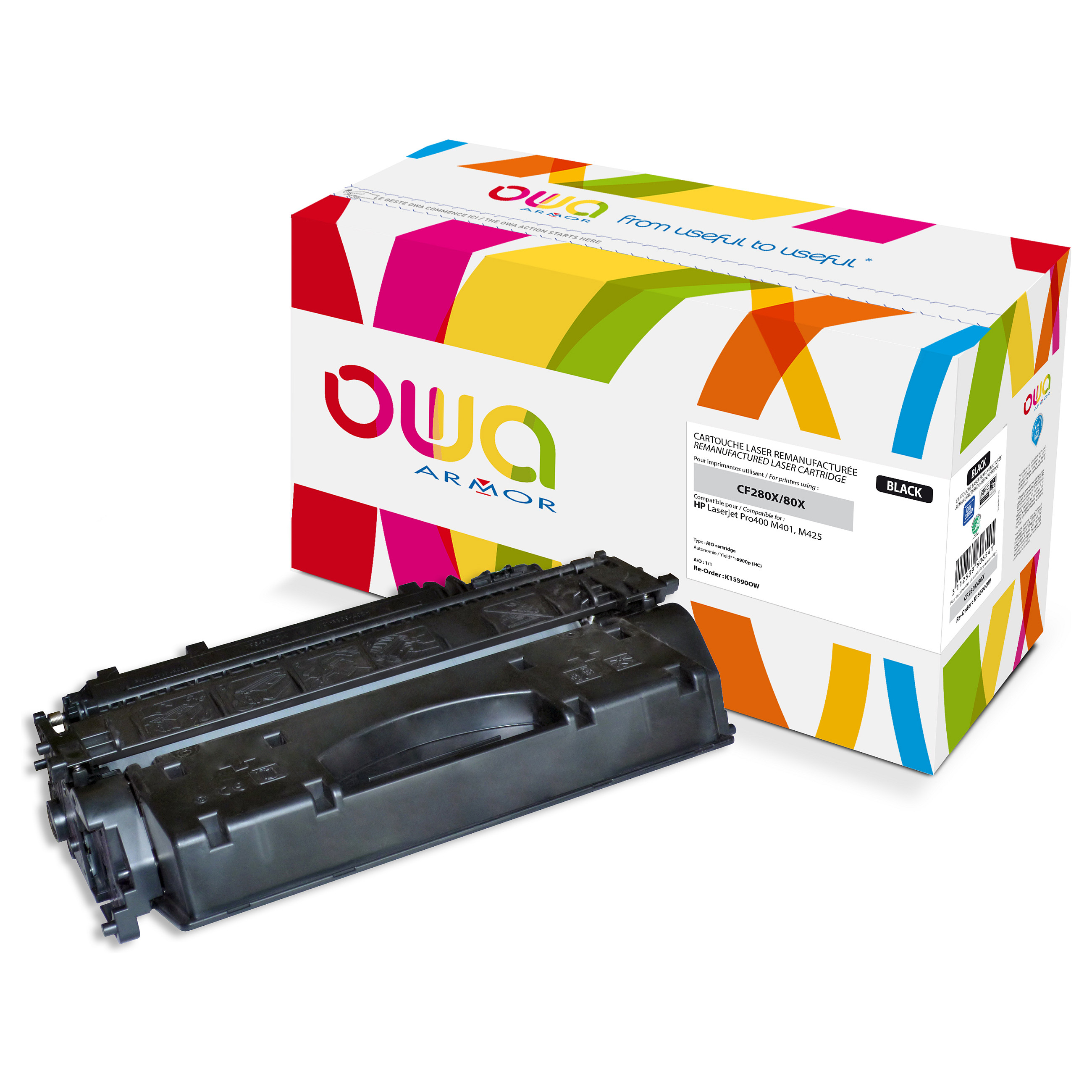 OWA zamjenski toner za HP CF280X, crni-0