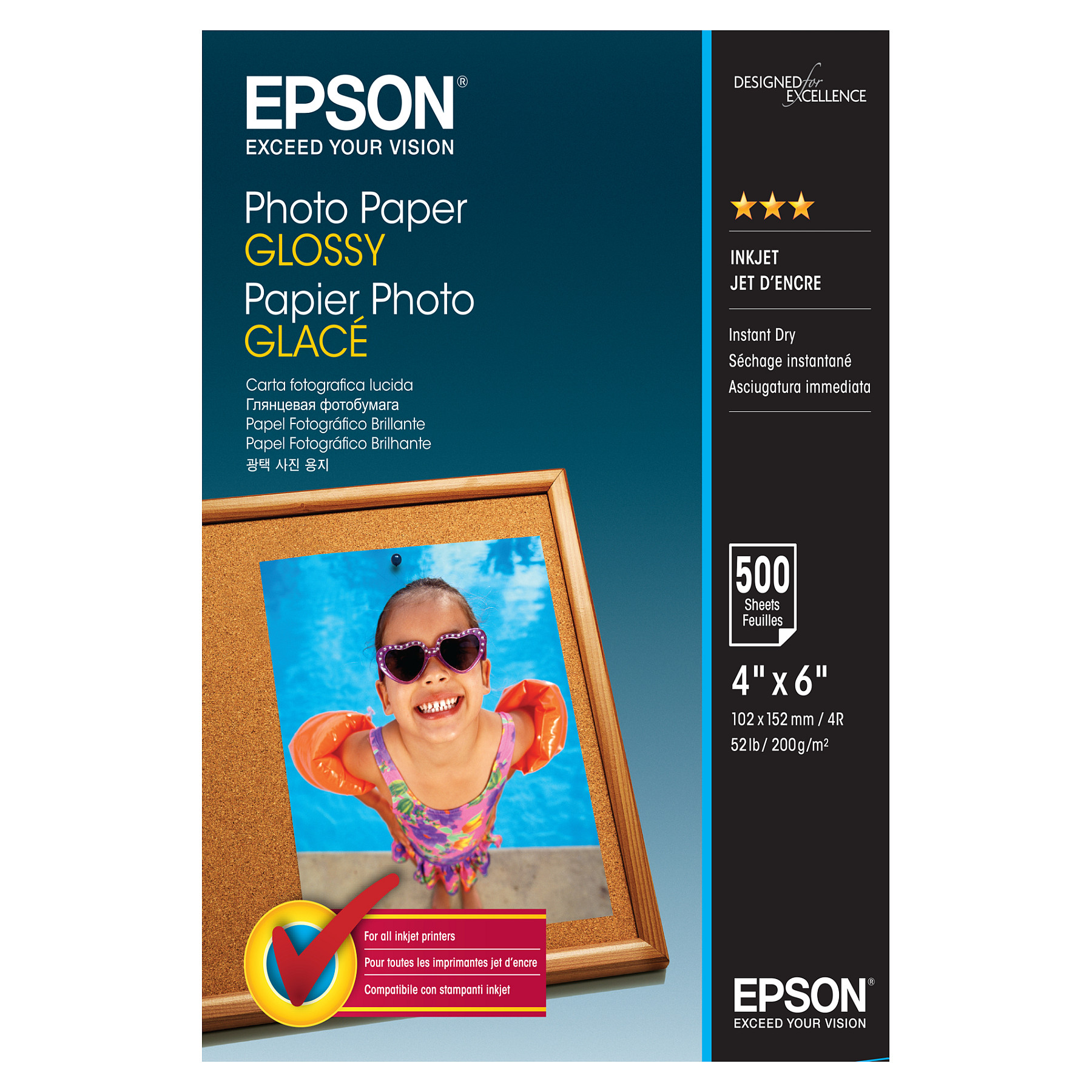 Foto papir EPSON Glossy 10x15 cm (200 g/m², 500 listova)-0