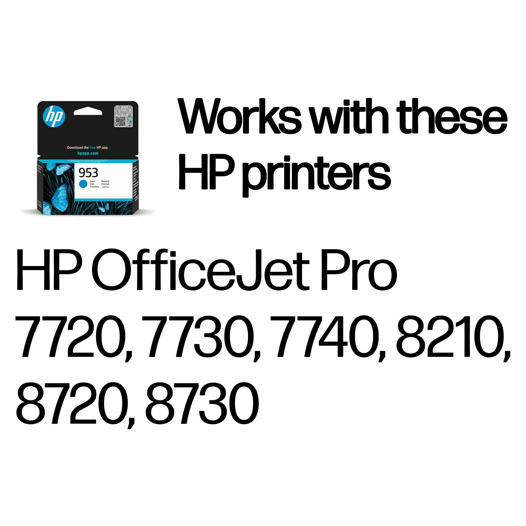 Originalna tinta HP 953 Cyan (F6U12AE)-1