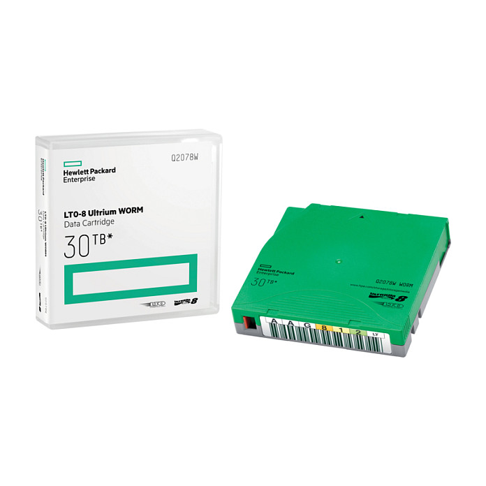 HPE Ultrium WORM Data Cartridge - LTO Ultrium WORM 8 - 12TB / 30TB - Beschriftungsetiketten - grn (Q2078W)-0