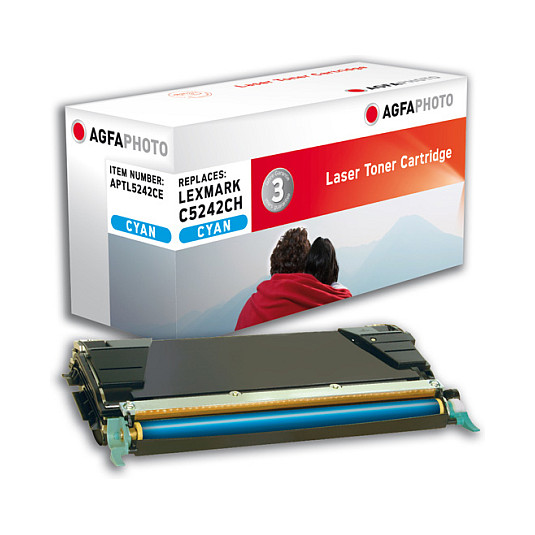 Toner AGFAPHOTO APTL5242CE (zamjenski za Lexmark C5240CH), Cyan-0