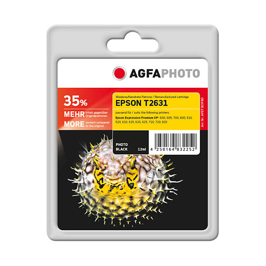 Kompatibilna tinta AGFAPHOTO APET263PBD (Epson T2631), foto crna boja-0