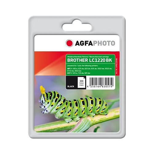 Zamjenska tinta AGFAPHOTO APB1220BD (za Brother LC-1220BK), crna boja-0