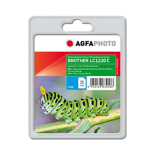Zamjenska tinta AGFAPHOTO APB1220CD (za Brother LC-1220C) plava boja-0