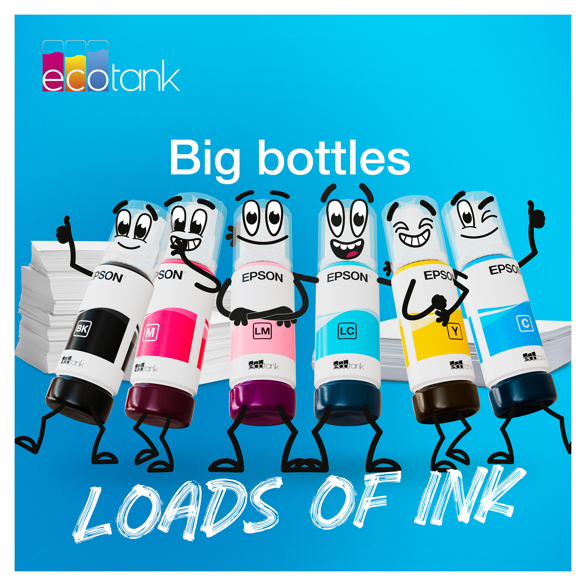 Tinta EPSON 107 EcoTank Cyan (70ml)-6