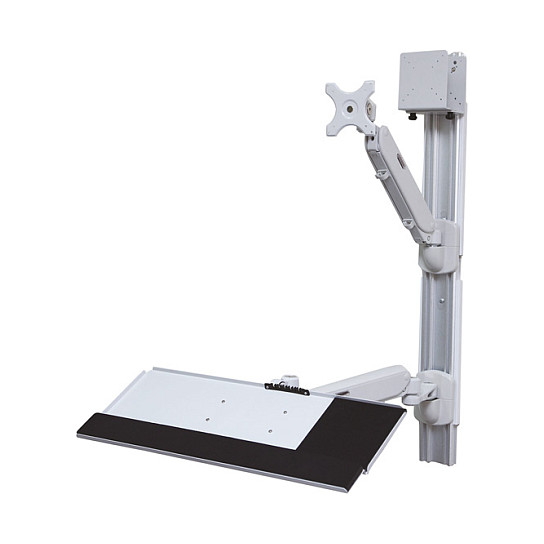 Zidna radna stanica VALUE za monitor i tipkovnicu s plinskom oprugom-0