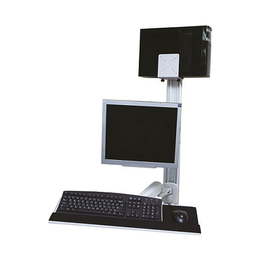 Zidna radna stanica VALUE za monitor i tipkovnicu s plinskom oprugom-1