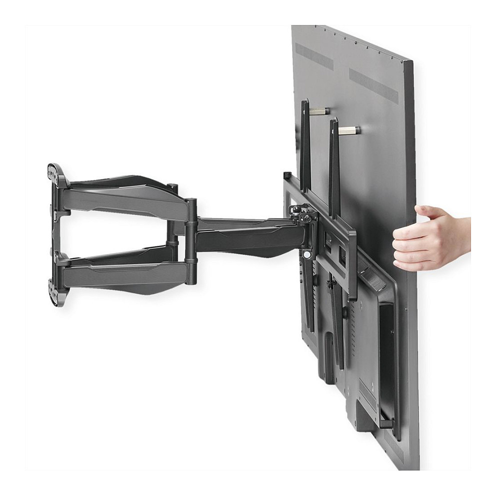 Nosač za TV VALUE 17.99.1211 (full-motion, 37"-80", 45 kg, crna boja)-10