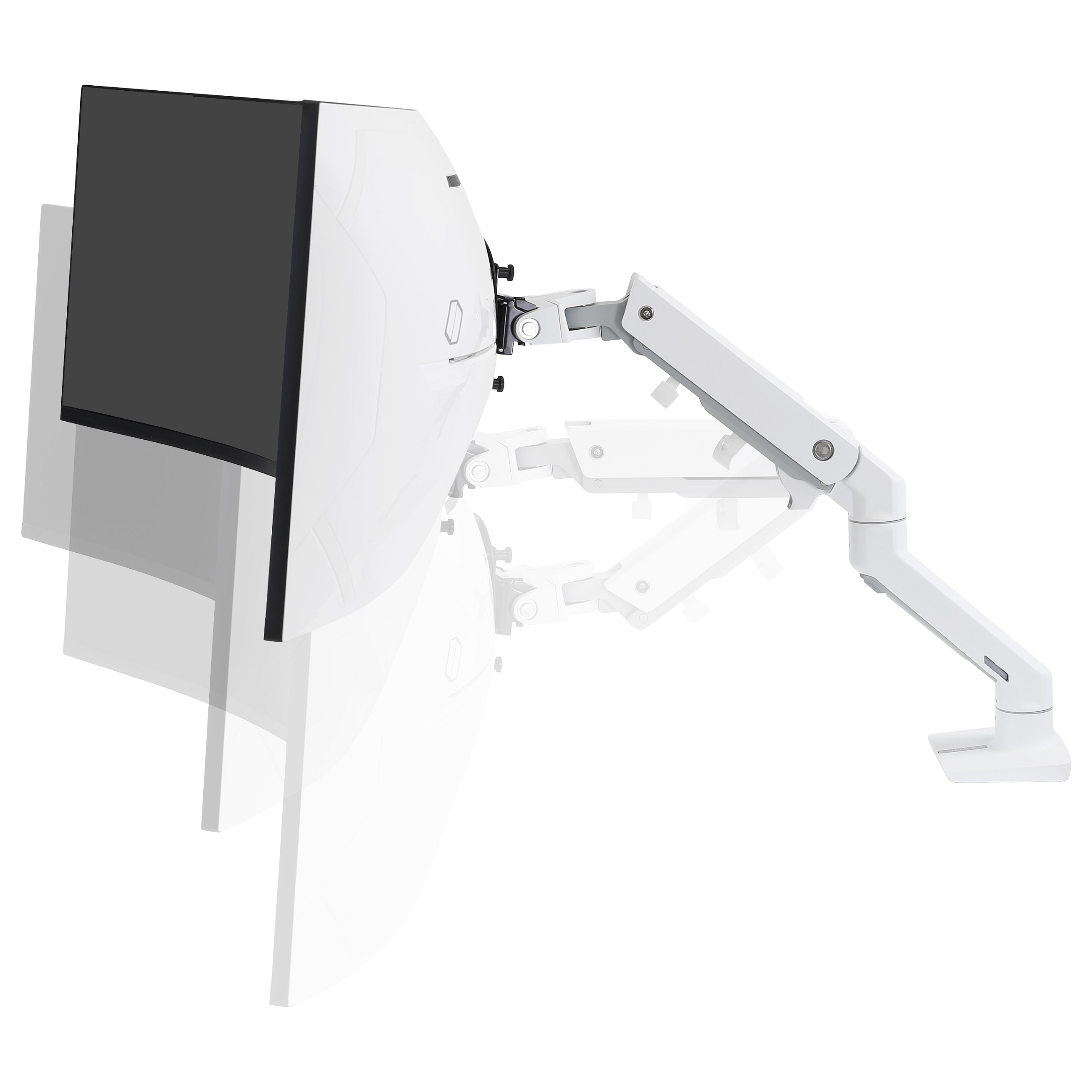 Nosač za monitor ERGOTRON HX Desk Monitor Arm with HD Pivot (bijela boja)-2