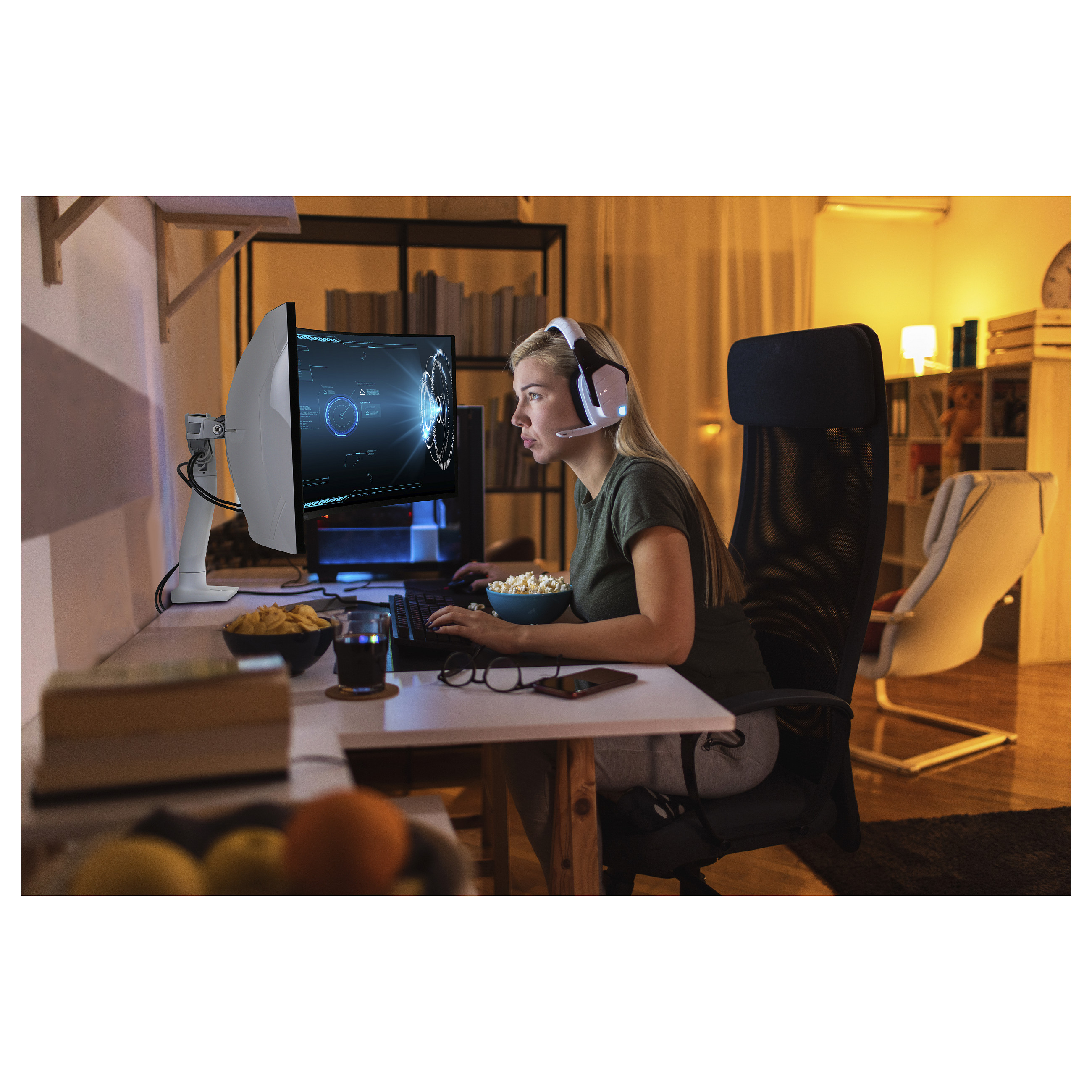 Stolni nosač za monitor ERGOTRON HX Desk Monitor Arm with HD Pivot (45-647-224), mat crna boja-3