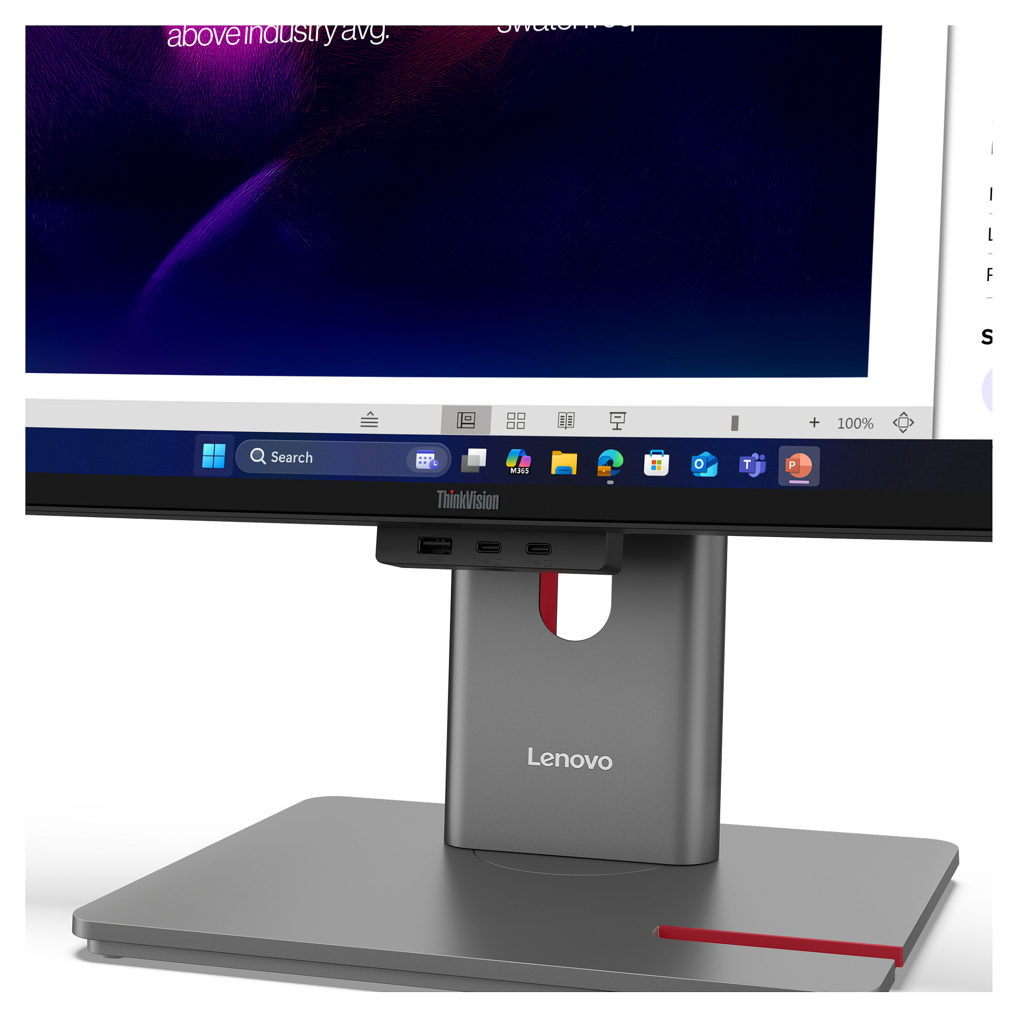 Monitor LENOVO ThinkVision P40WD-40 40" (IPS Black, 5K WUHD, 120Hz, 4ms, HDR10, Thunderbolt 4 140W, KVM, crna boja)-9