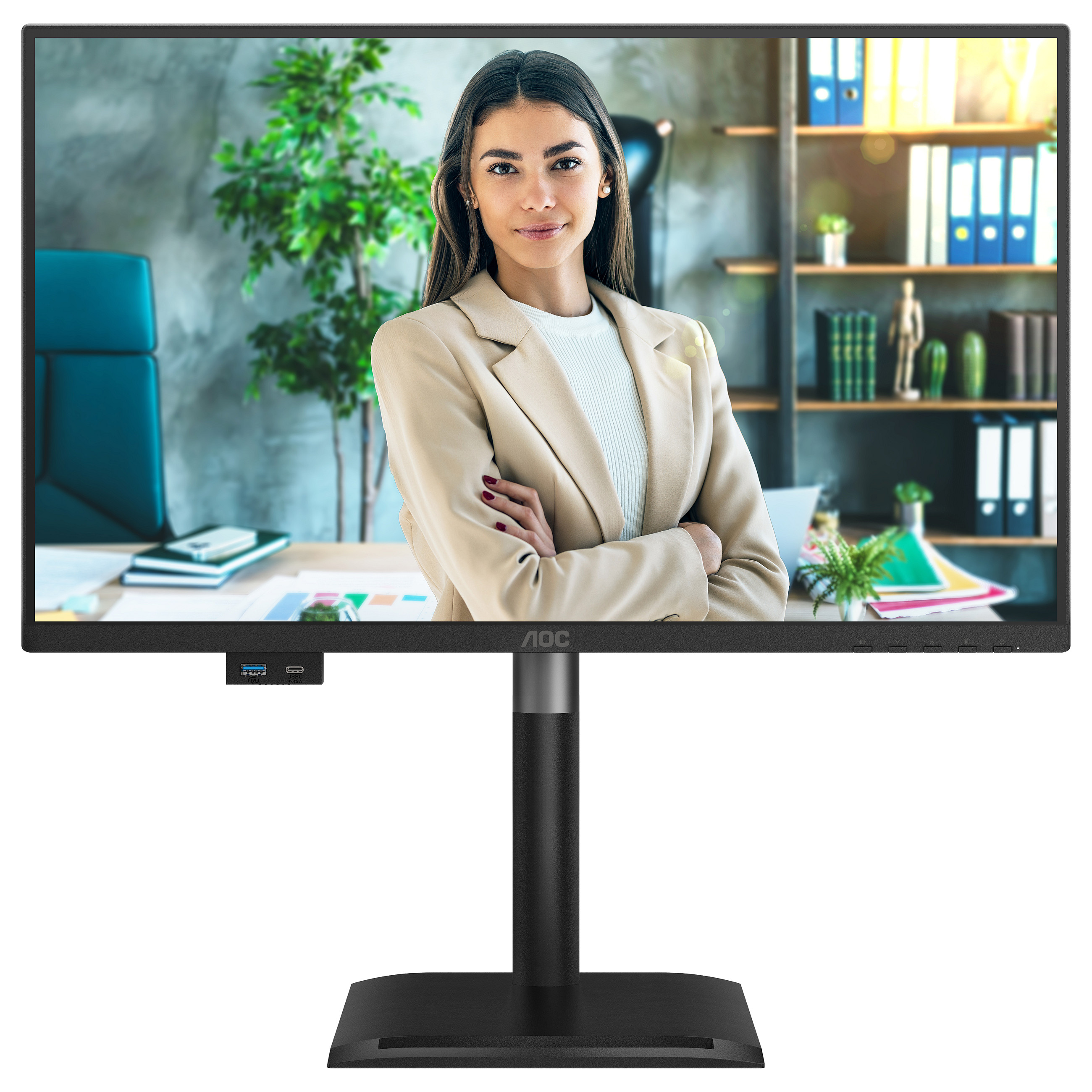 Monitor AOC 24P4CV 23.8" (IPS, Full HD, 120Hz, 4ms, Adaptive Sync, USB-C 96W, crna boja)-4