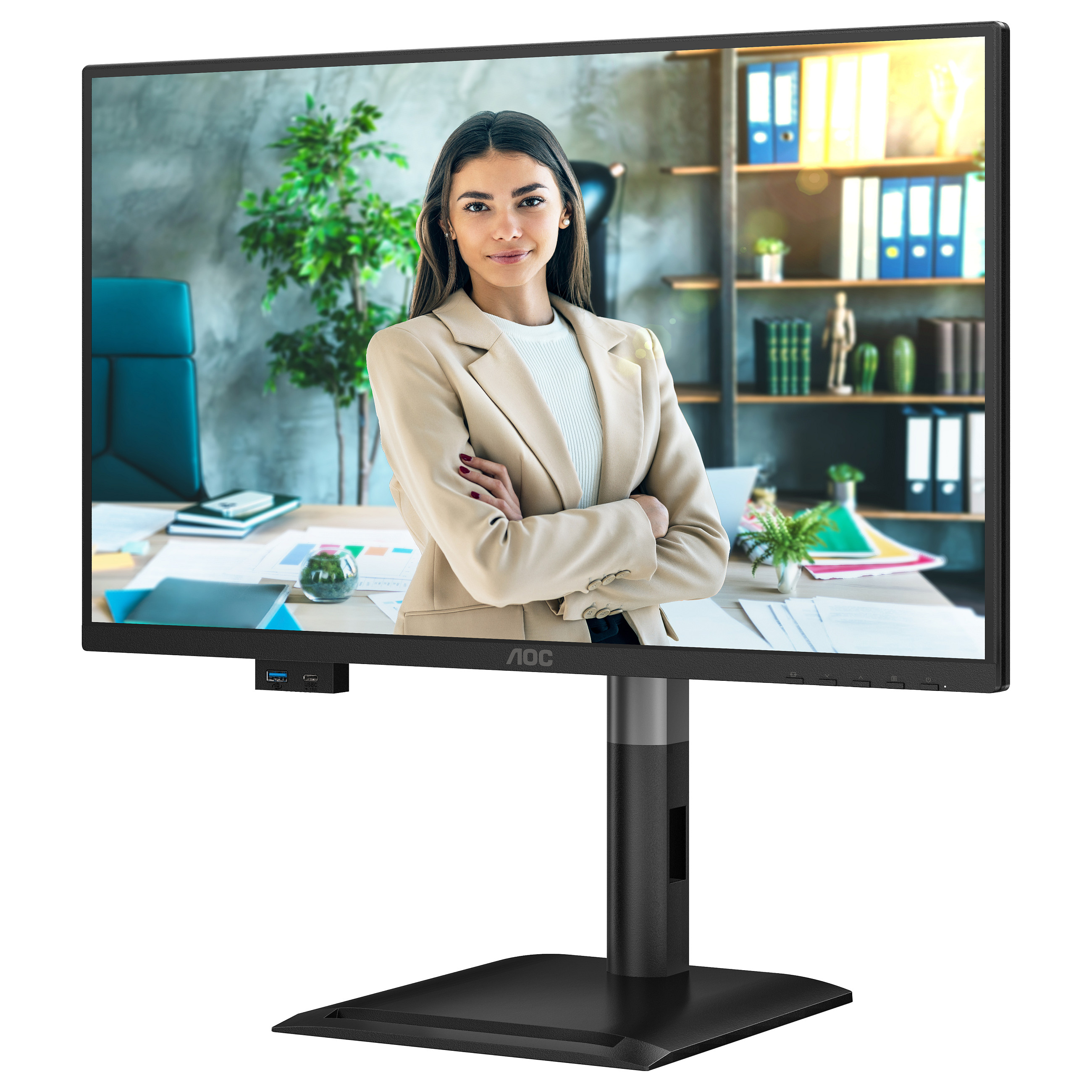 Monitor AOC 24P4CV 23.8" (IPS, Full HD, 120Hz, 4ms, Adaptive Sync, USB-C 96W, crna boja)-7