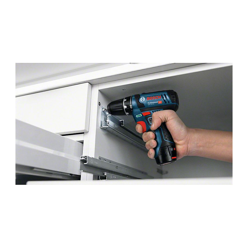 Akumulatorska bušilica-odvijač BOSCH GSR 12V-15 Professional (2x 2.0Ah, punjač, torba)-1
