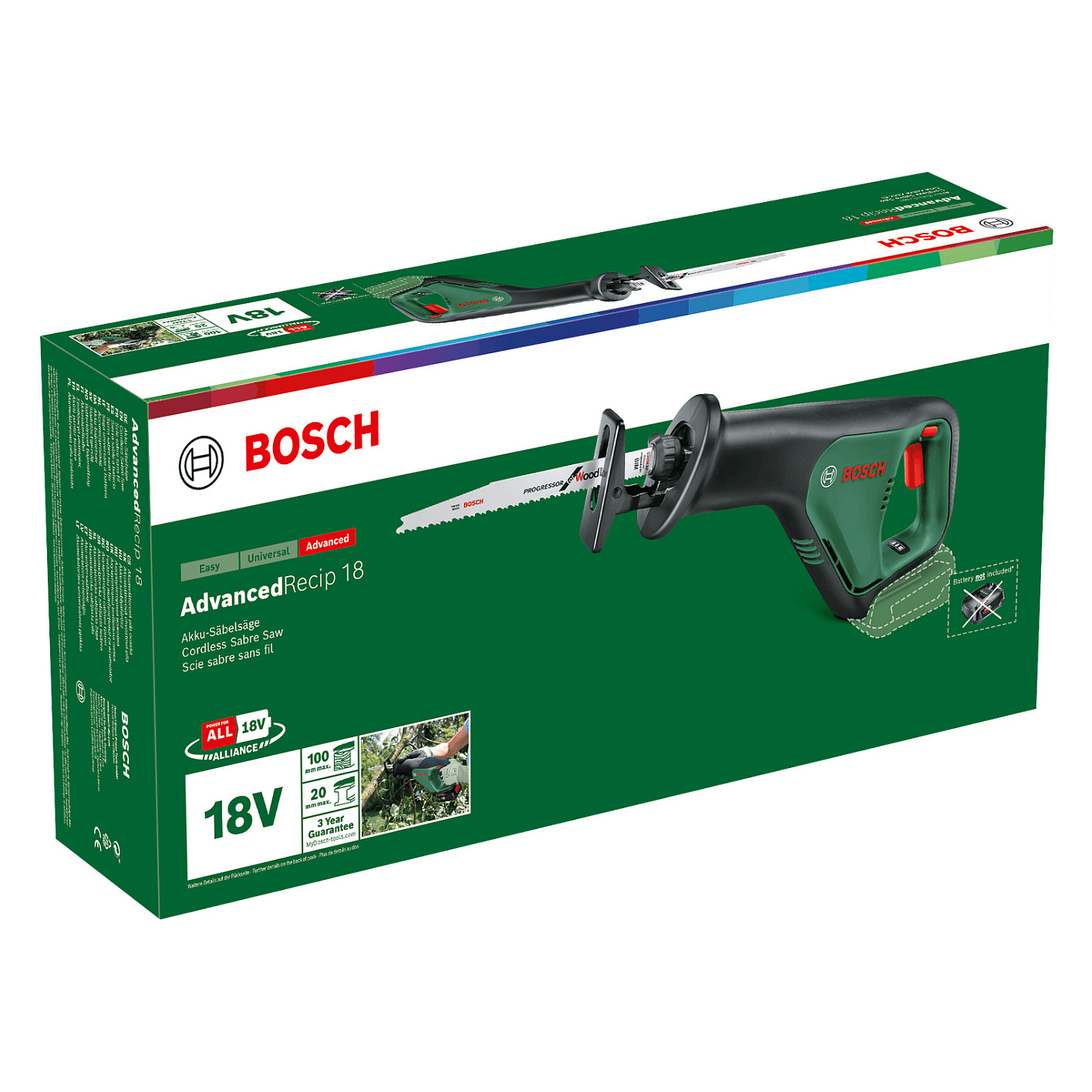 Akumulatorska sabljasta pila BOSCH AdvancedRecip 18 (bez baterije i punjača)-2