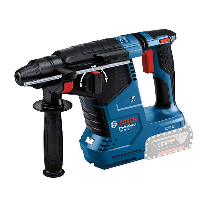 Akumulatorska bušilica čekić BOSCH GBH 18V-24 C Professional (solo alat, L-BOXX)