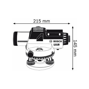 Optički nivelir BOSCH GOL 32 G Professional set (stativ BT 160, mjerna letva GR 500)-5
