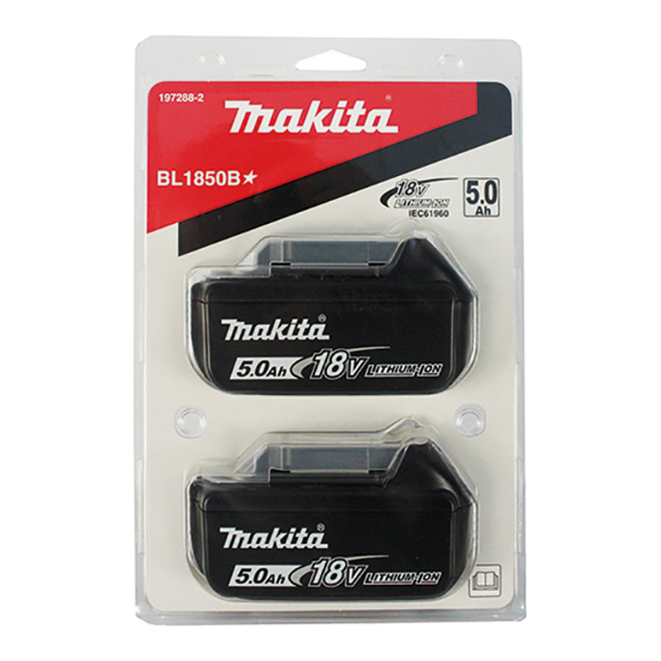 Set baterija i punjača MAKITA 197288-2 (2x 18V 5.0Ah, punjač, Makpac kofer)-1