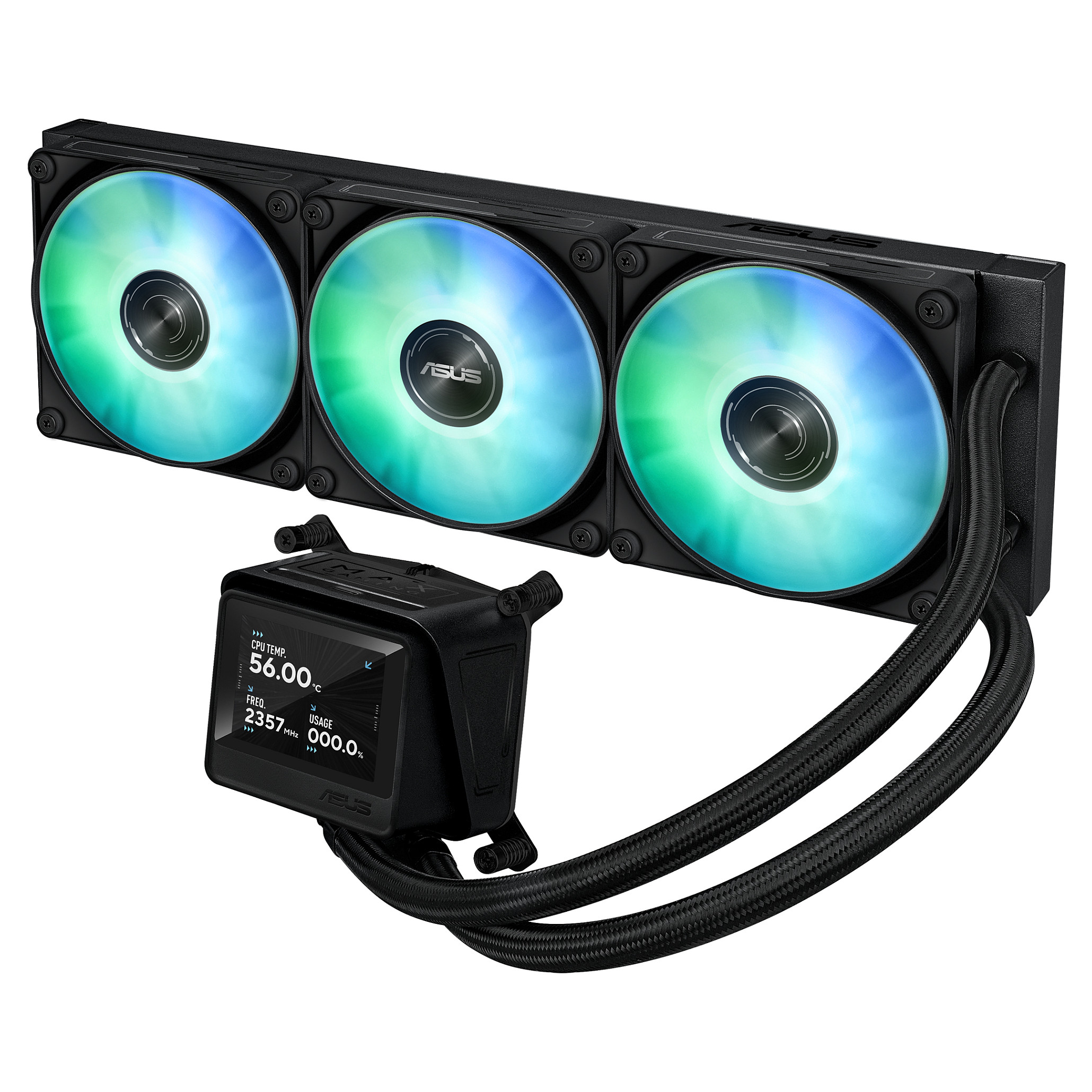 Vodeno hlađenje za procesor ASUS ROG RYUO III 360 ARGB crna boja-2
