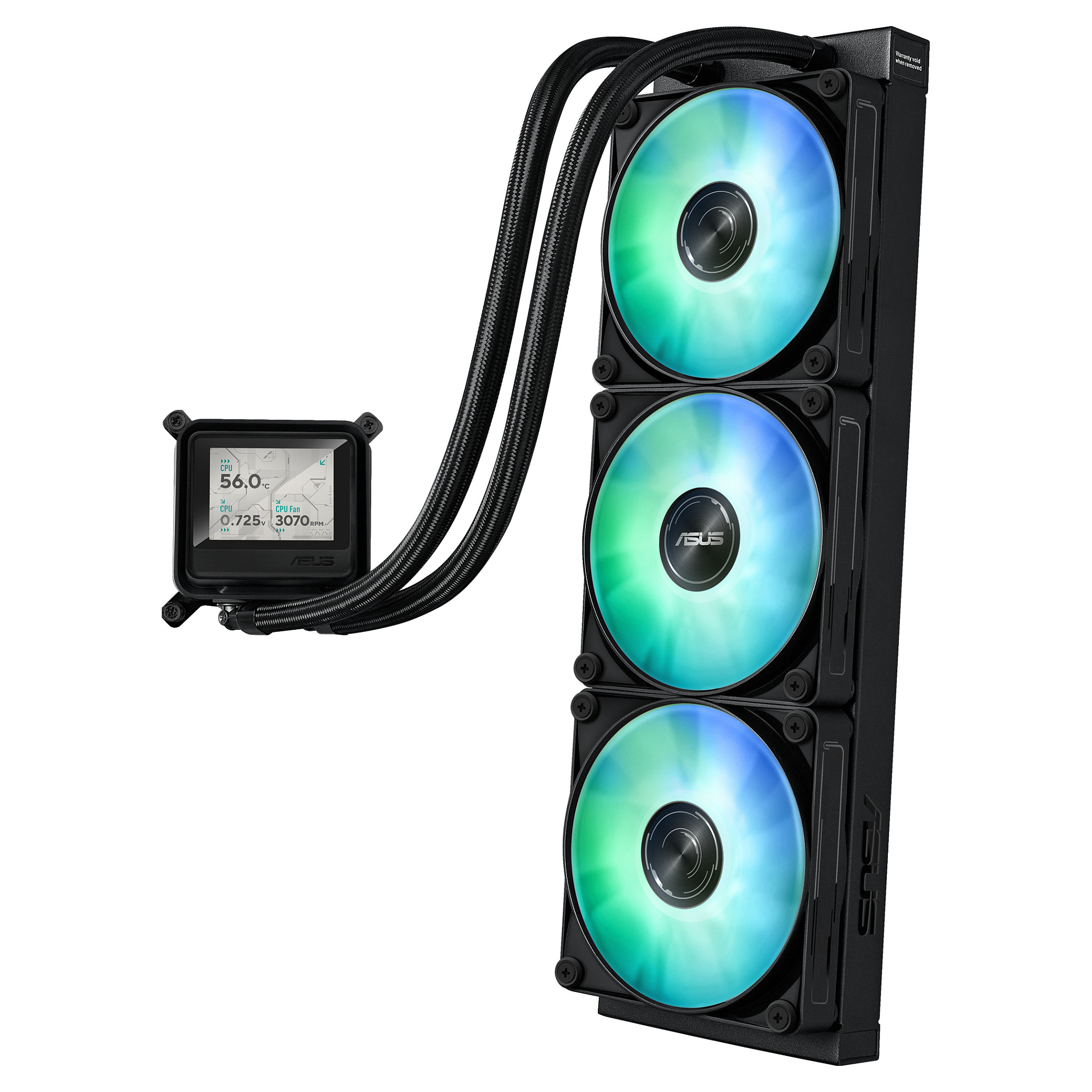 Vodeno hlađenje za procesor ASUS ROG RYUO III 360 ARGB crna boja-3