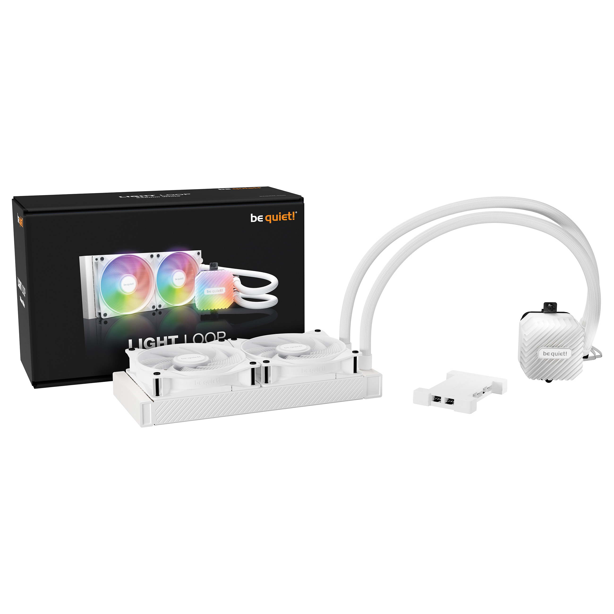 Vodeno hlađenje BE QUIET! Light Loop 240mm ARGB (bijela boja)-3