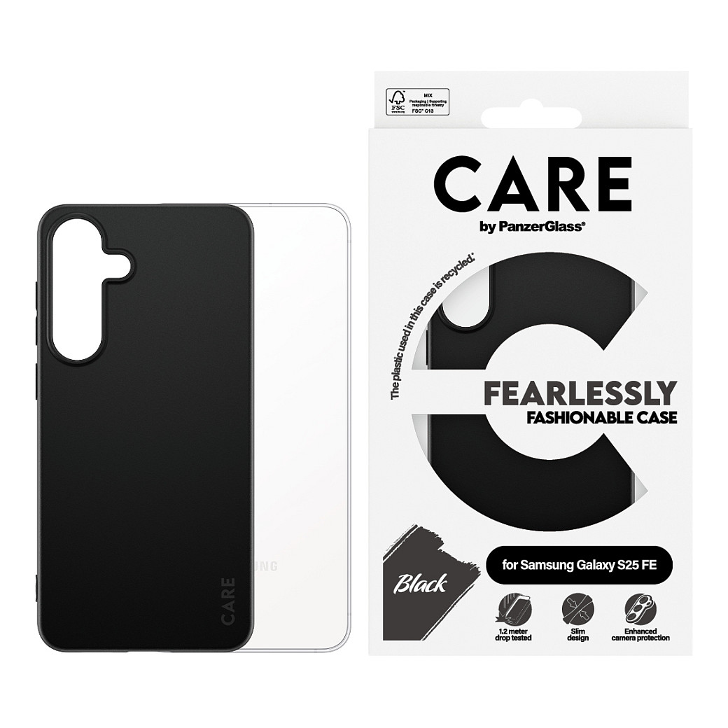 PanzerGlass CARE TPU Case black Samsung Galaxy S25 FE-1