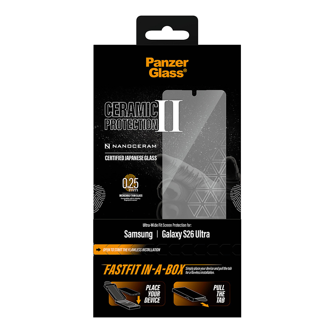 Zaštitno staklo PANZERGLASS Ceramic za Samsung Galaxy S24 Ultra (Ultra-Wide Fit)-2
