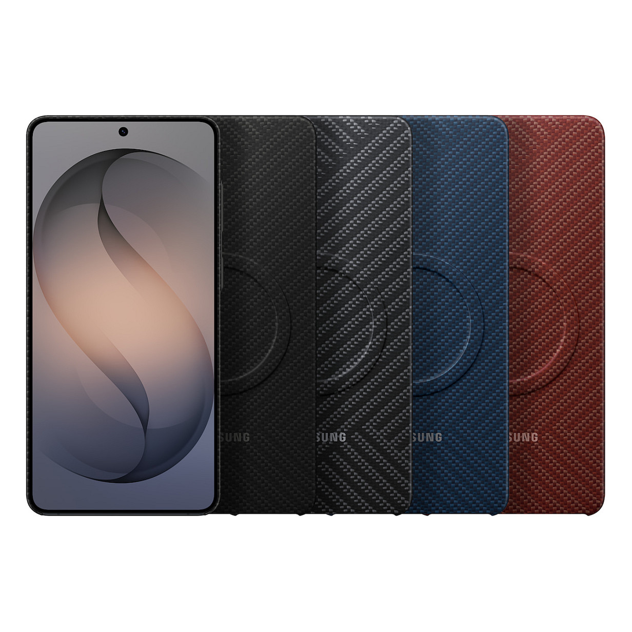 Samsung Carbon Magnet Case Galaxy S26+, Dark Blue-5