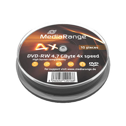 MEDIARANGE DVD-RW mediji 4.7GB 4x (10 komada)