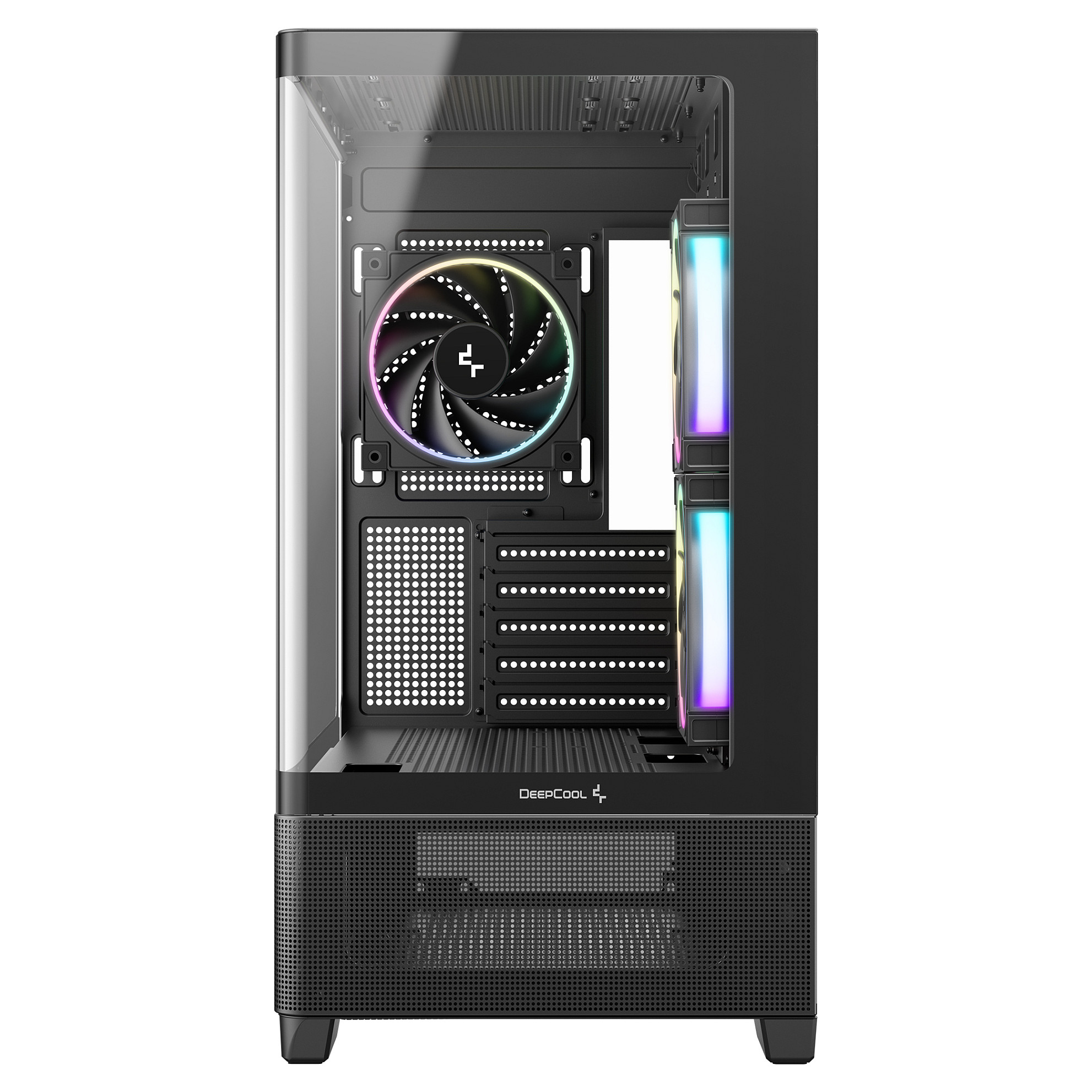 Kućište za računalo DEEPCOOL CG380 Micro-ATX, 3x ARGB ventilatora, crna boja-1