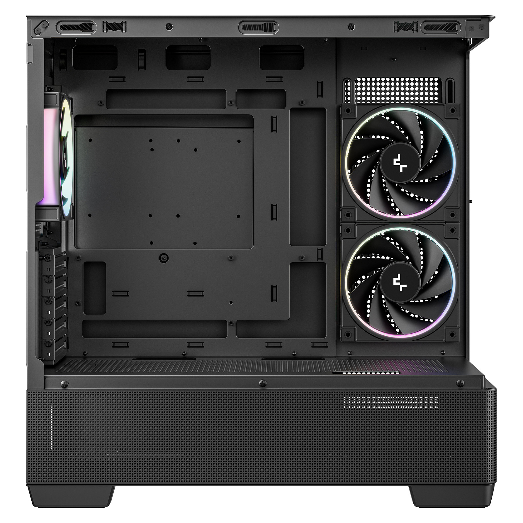Kućište za računalo DEEPCOOL CG380 Micro-ATX, 3x ARGB ventilatora, crna boja-2