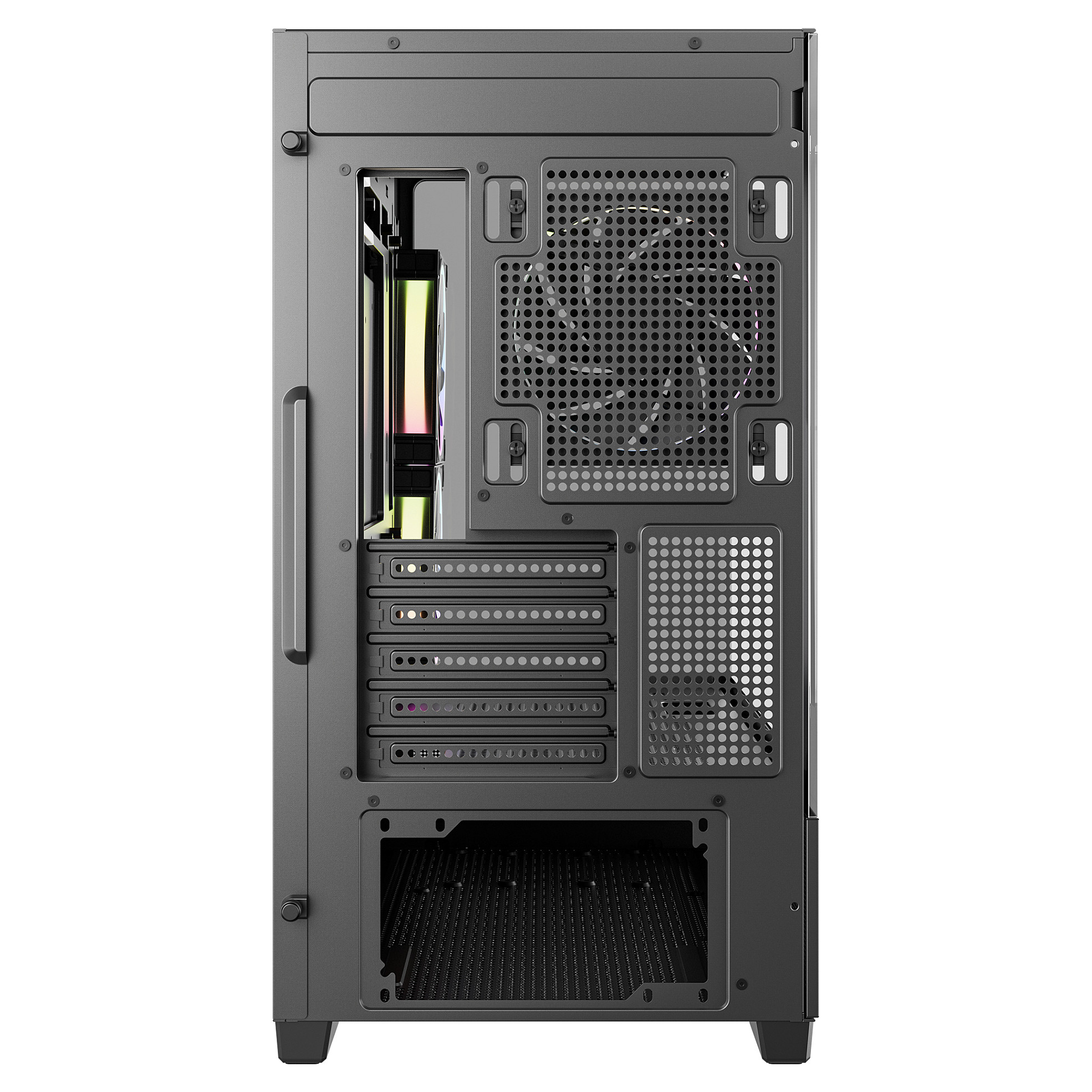Kućište za računalo DEEPCOOL CG380 Micro-ATX, 3x ARGB ventilatora, crna boja-6
