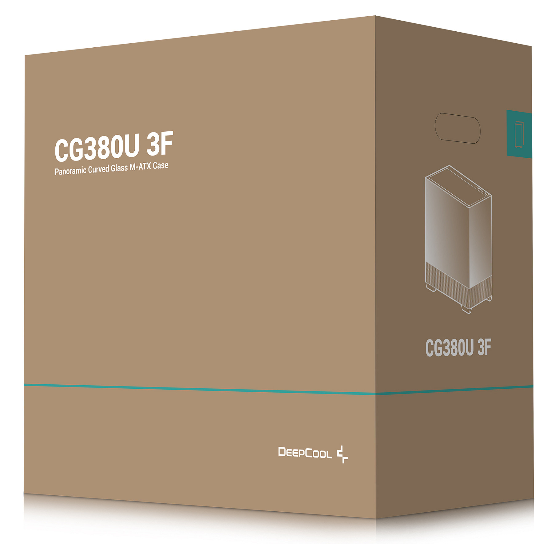 Kućište za računalo DEEPCOOL CG380 Micro-ATX, 3x ARGB ventilatora, crna boja-8