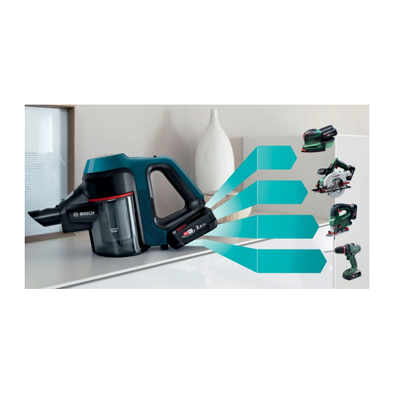 Štapni usisavač BOSCH Unlimited 7 BSS71125AH, bežični, plava boja-8