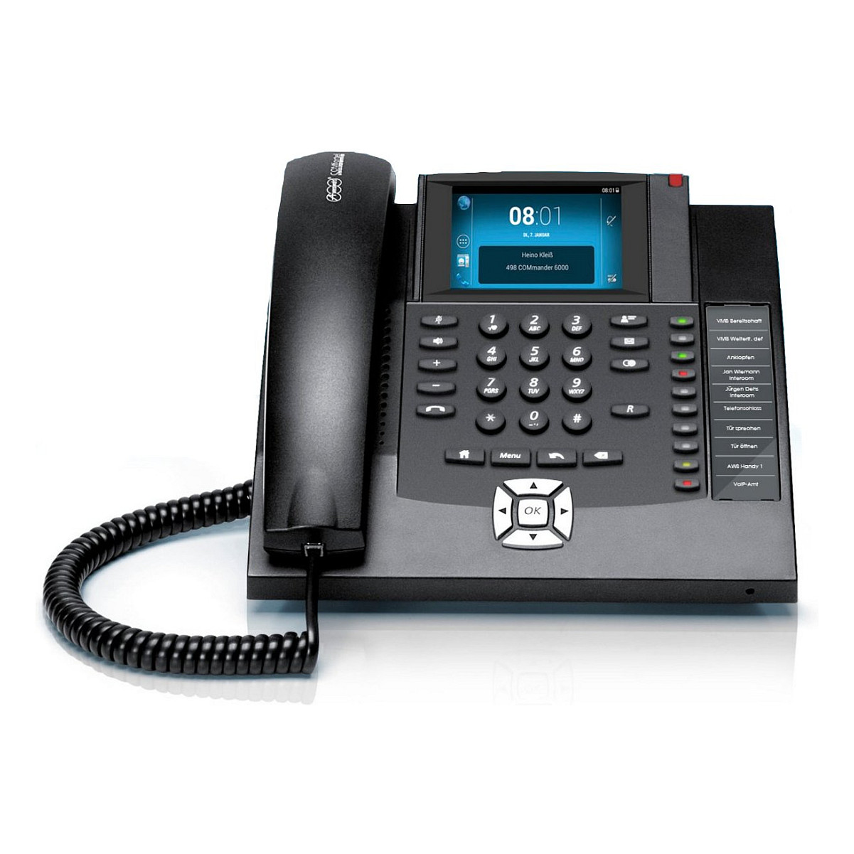 ISDN sistemski telefon AUERSWALD COMfortel 1400 crna boja-0