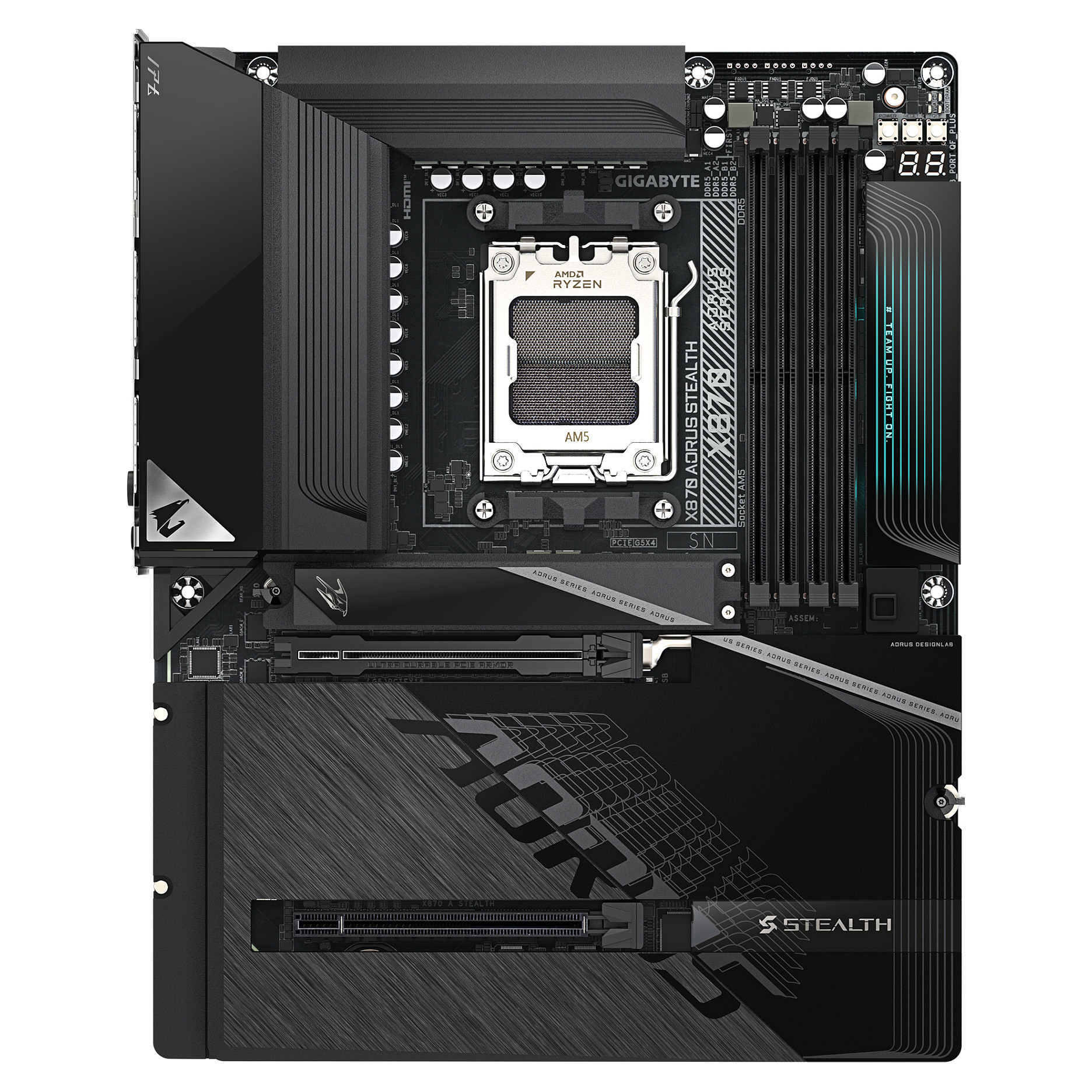 Matična ploča GIGABYTE X870 AORUS STEALTH (AM5, ATX, DDR5)-1