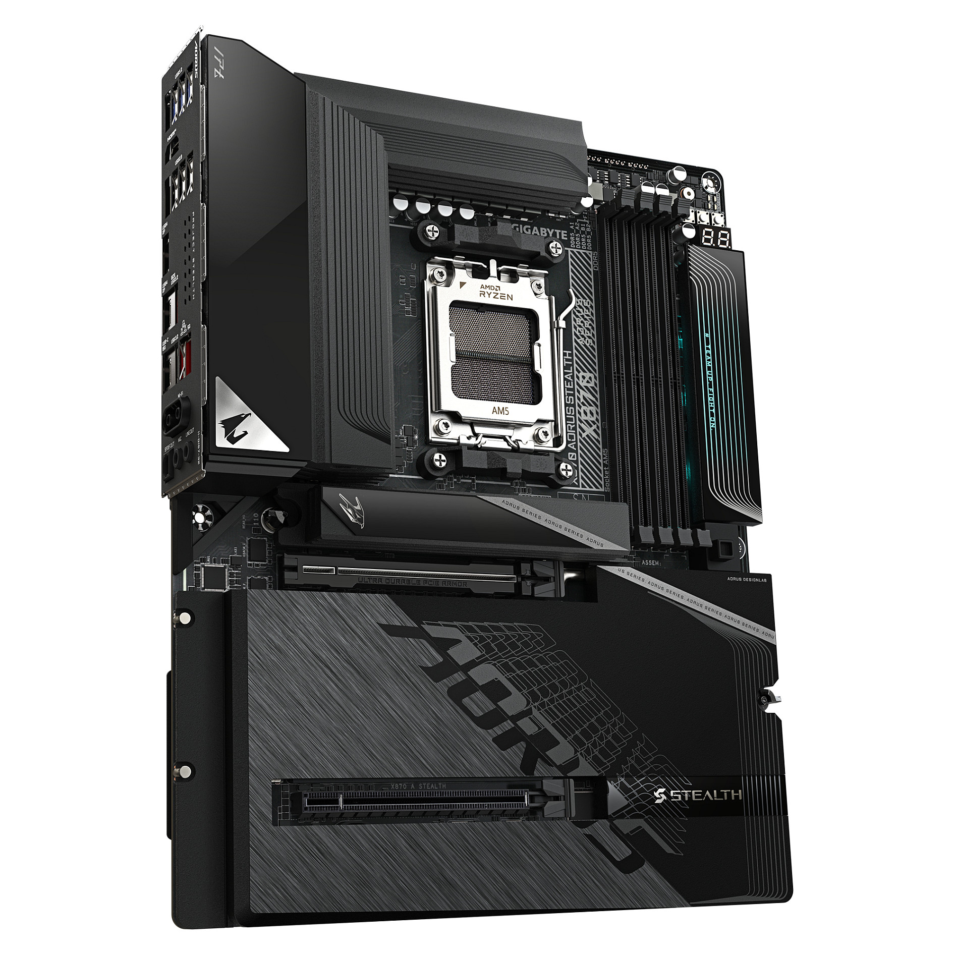 Matična ploča GIGABYTE X870 AORUS STEALTH (AM5, ATX, DDR5)-2