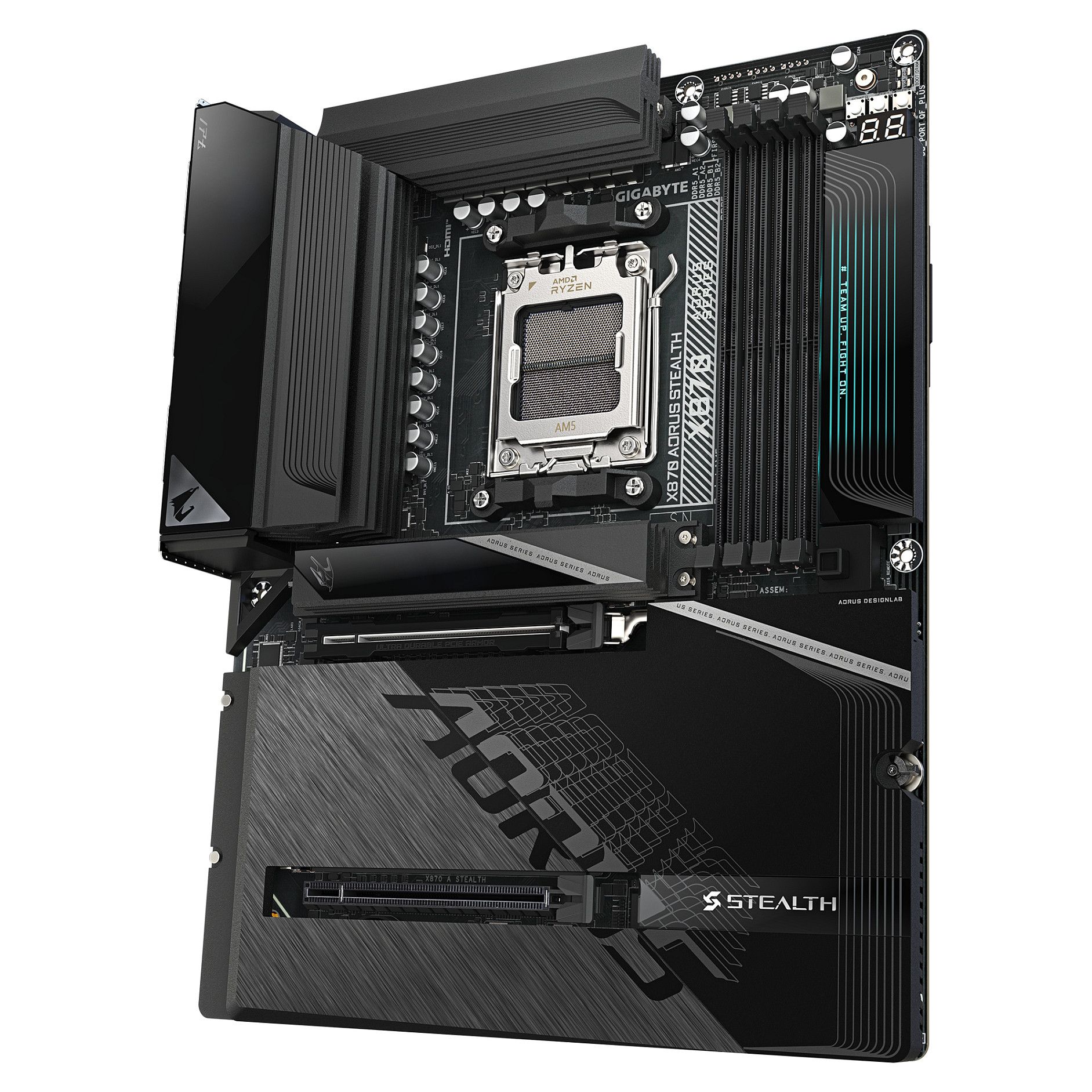 Matična ploča GIGABYTE X870 AORUS STEALTH (AM5, ATX, DDR5)-3