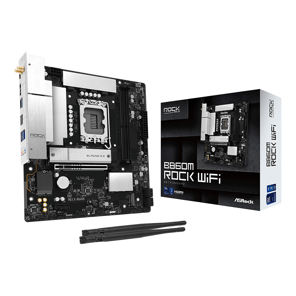Matična ploča ASROCK B860M-R WIFI (LGA 1851, mATX, DDR5)