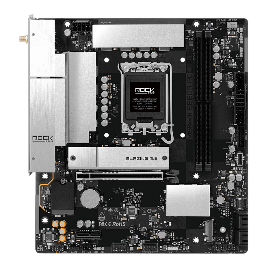 Matična ploča ASROCK B860M-R WIFI (LGA 1851, mATX, DDR5)-1