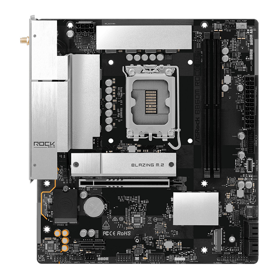 Matična ploča ASROCK B860M-R WIFI (LGA 1851, mATX, DDR5)-2