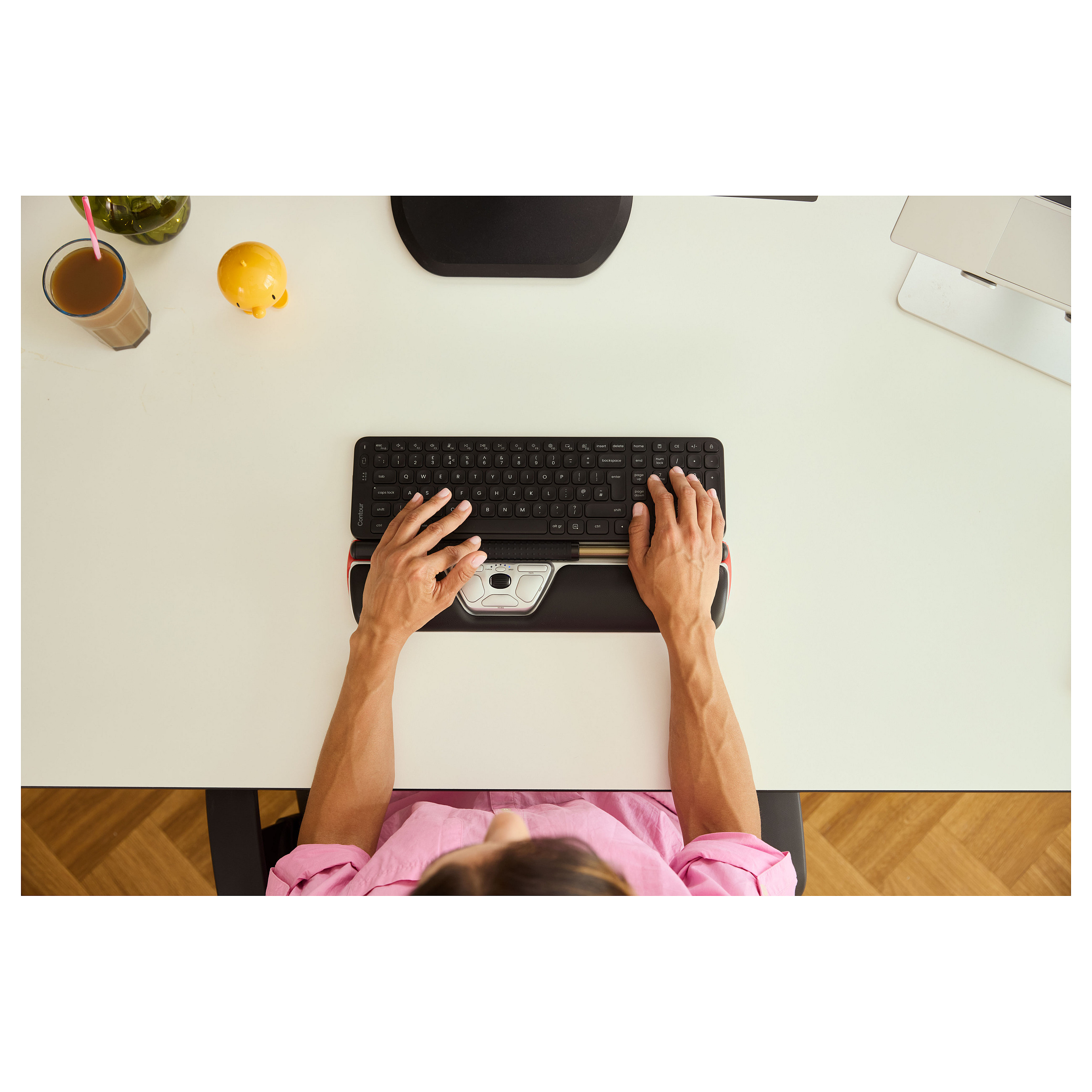Ergonomski miš CONTOUR DESIGN RollerMouse Red Wireless, srebrna boja-3