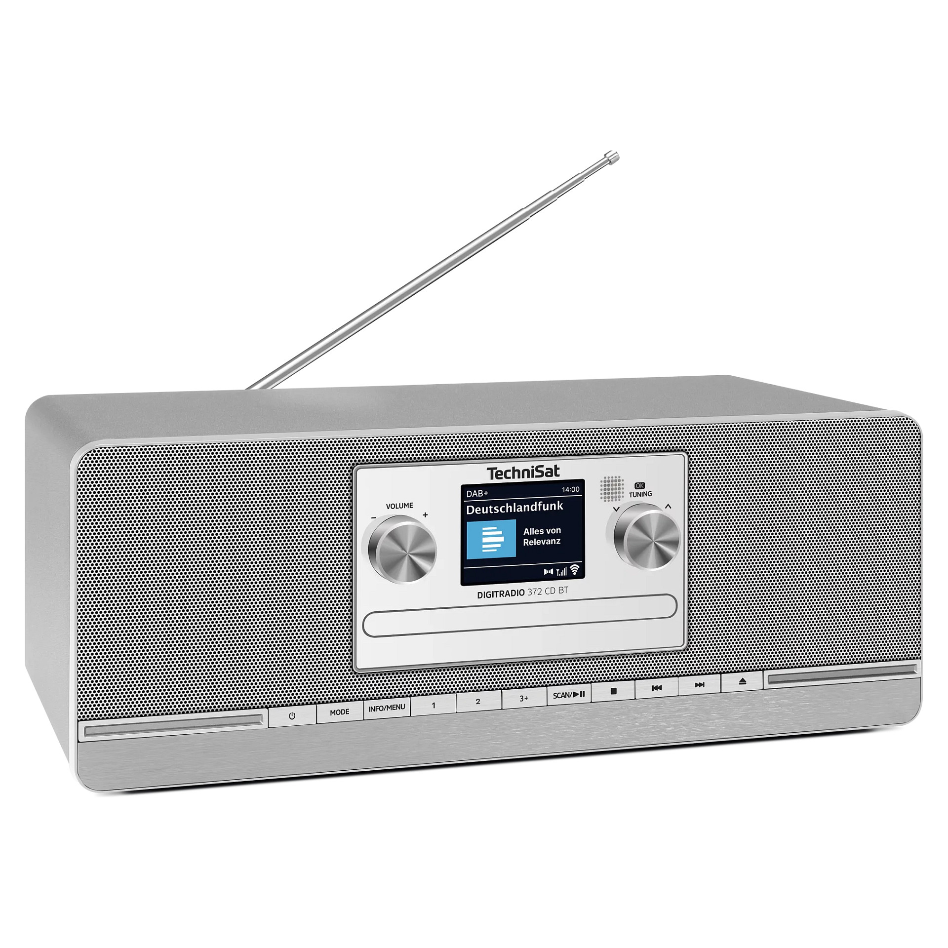 Digitalni radio TECHNISAT DigitRadio 372 CD BT srebrna boja-4