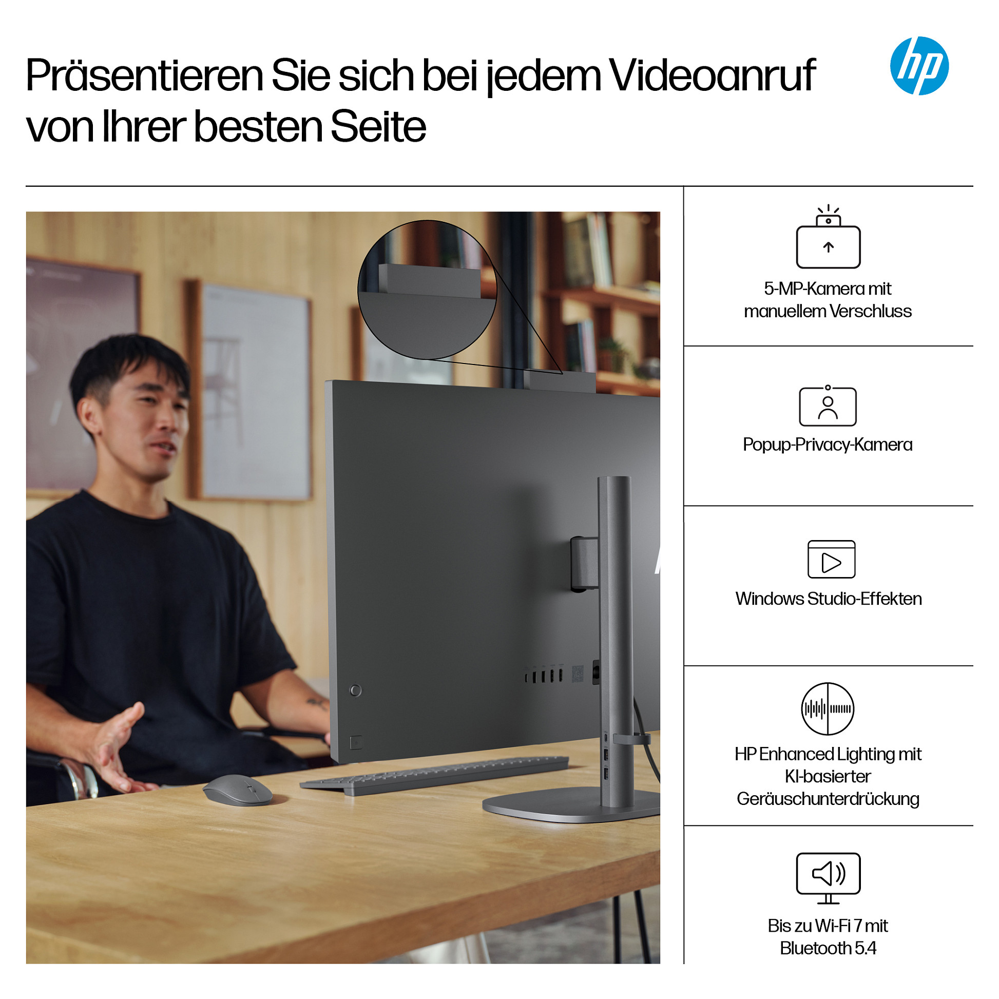 All-in-One računalo HP OmniStudio X 32-c1173ng, 31.5" 4K UHD, Intel Core Ultra 7 256V, 16 GB RAM, 1 TB SSD, Intel Arc, Windows 11, non-HR tipkovnica, srebrna boja-8