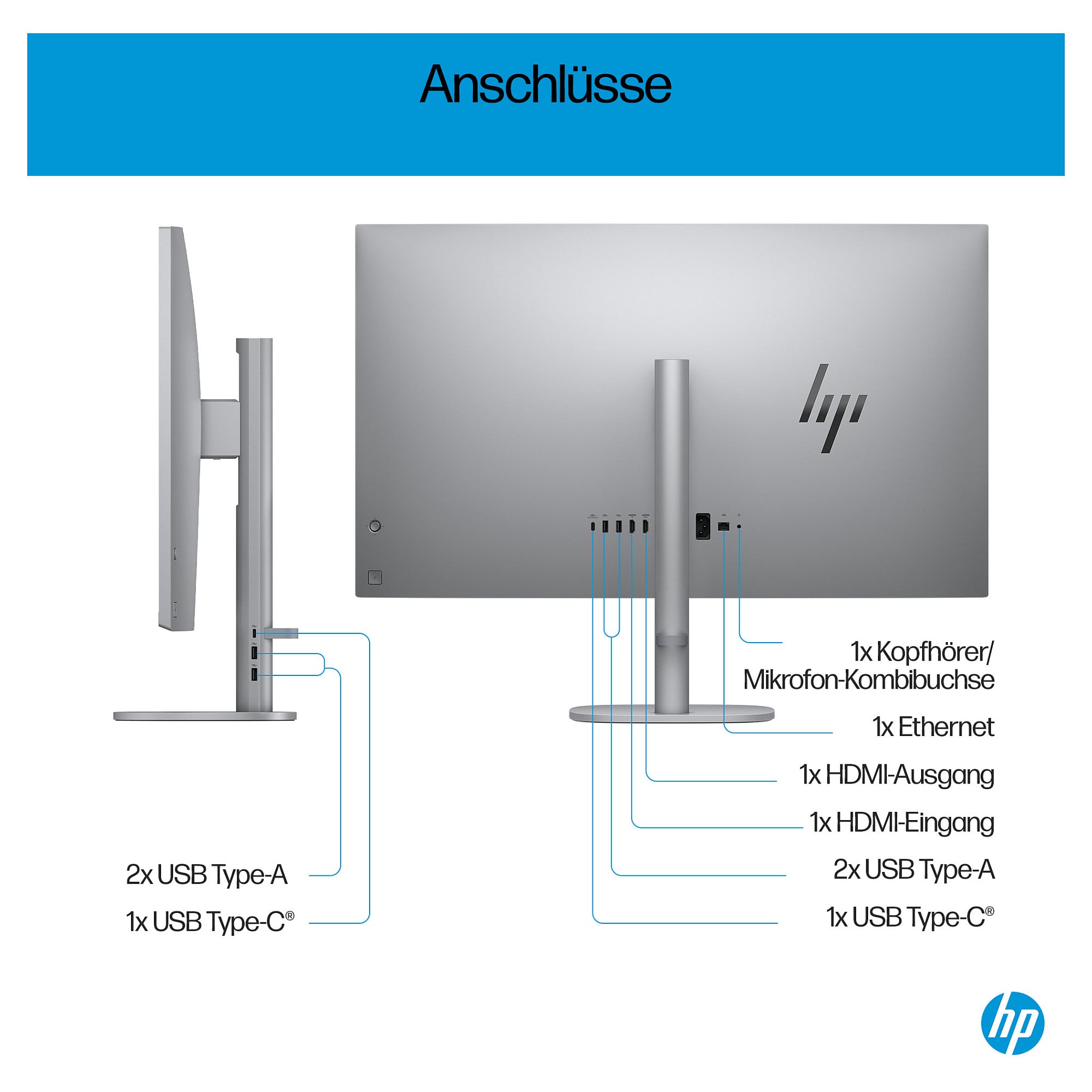 AIO računalo HP OmniStudio X 32-c0177ng (32" IPS, 4K UHD, Intel Core Ultra 7 155H, 32GB RAM, 2TB SSD, NVIDIA GeForce RTX 4050, Windows 11 Home)-3