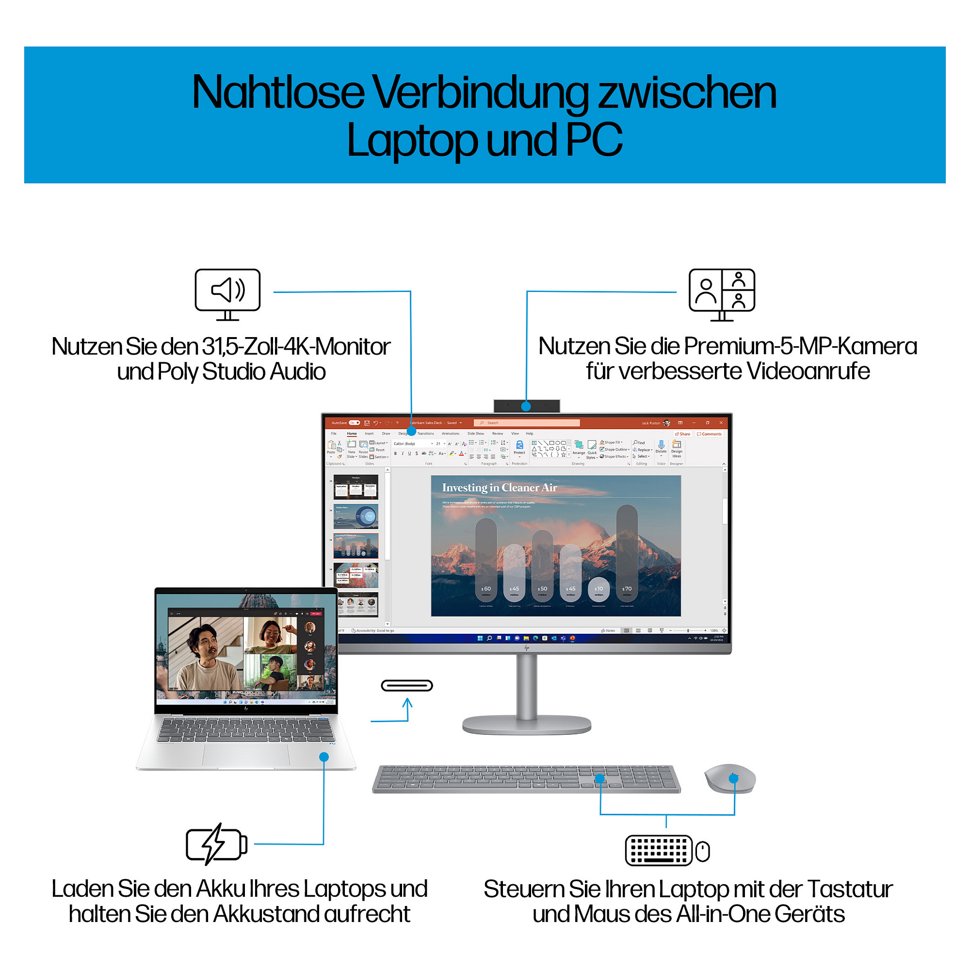 AIO računalo HP OmniStudio X 32-c0155ng (32" IPS, 4K UHD, Intel Core Ultra 5 125H, 32GB RAM, 1TB SSD, Intel Arc Graphics, Windows 11 Home, crno)-6