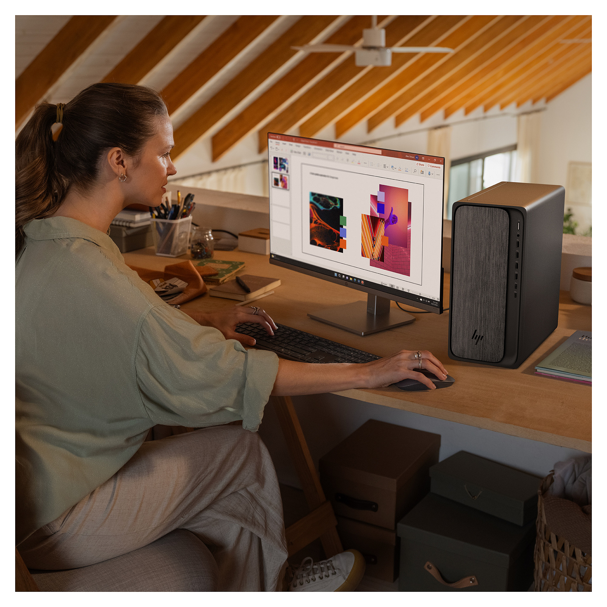 Desktop računalo HP OmniDesk M02-0055ng (AMD Ryzen 5 8500G, 16GB RAM, 1TB SSD, AMD Radeon 740M, Windows 11 Home, Mini Tower)-7